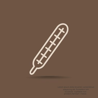 tıbbi termometre simgesi