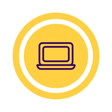 Basit dizüstü web simgesi 