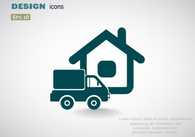 Eve teslim web simgesi