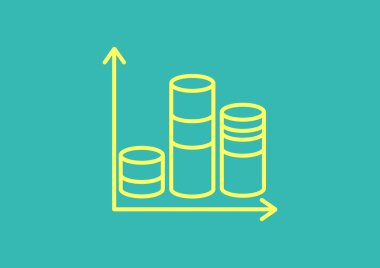 iş büyüyen grafik sunum simgesini