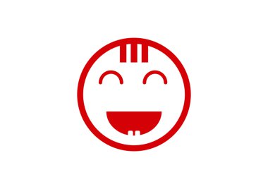 Mutlu bir çocuk yüzü doodle 