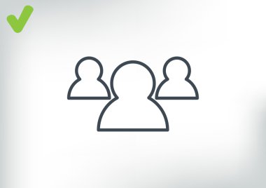 Grup insanların web simgesi
