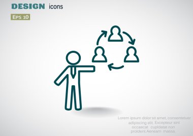 Grup insanların web simgesi