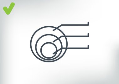 Yuvarlak Infographic web simgesi 