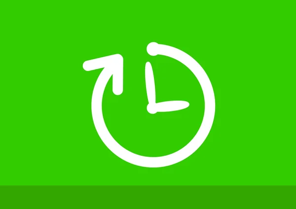 Horloge web pictogram — Stockvector