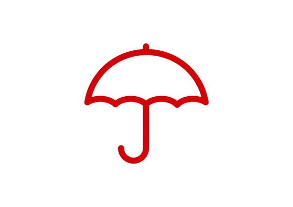 Regenschirm-Web-Ikone — Stockvektor