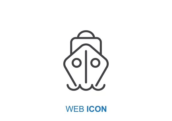 Schip web pictogram — Stockvector