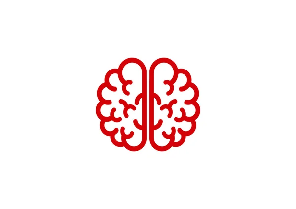 Ο ανθρώπινος εγκέφαλος, εικονίδιο web — Διανυσματικό Αρχείο