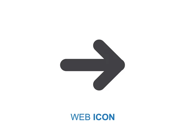 Icono simple del signo de flecha — Archivo Imágenes Vectoriales