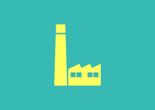 Planta o fábrica icono web — Archivo Imágenes Vectoriales
