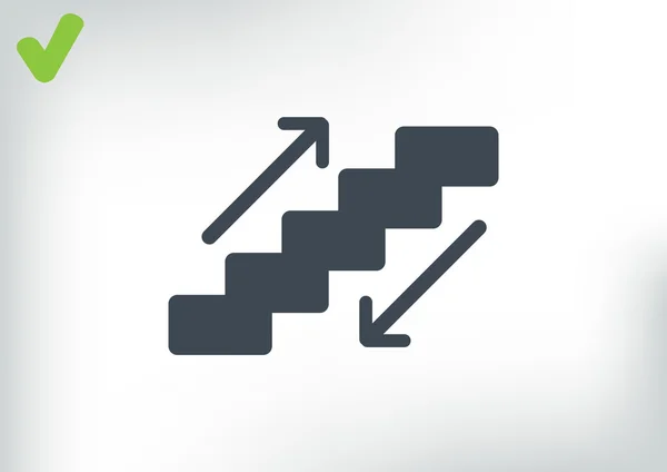 Иконка лестницы — стоковый вектор