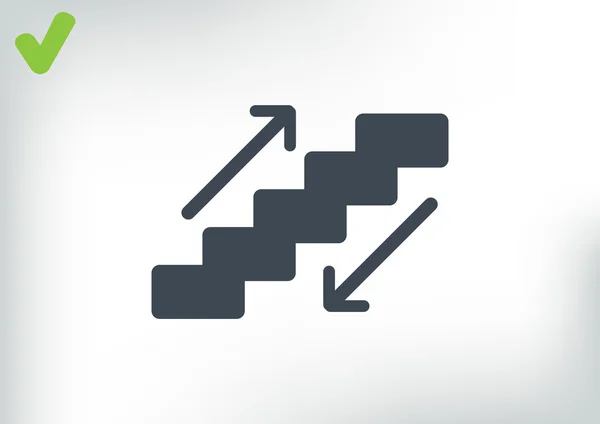 Staircase web icon — Stock Vector