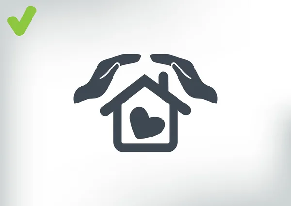 Home insurance icon — Stock Vector