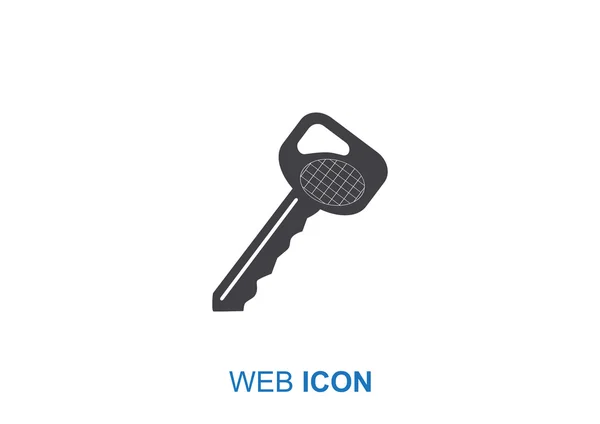 Ícone web chave — Vetor de Stock