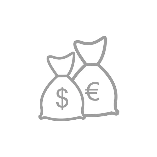 Geld zakken pictogram — Stockvector