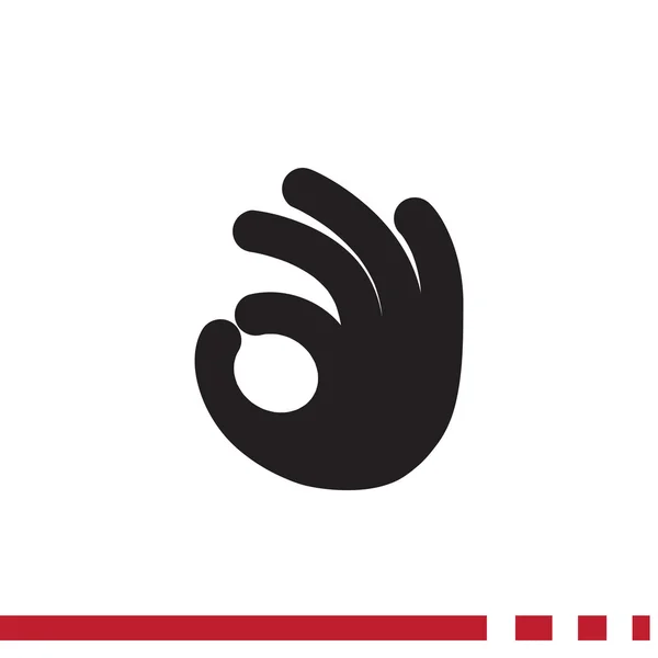 OK gesture web icon — стоковый вектор