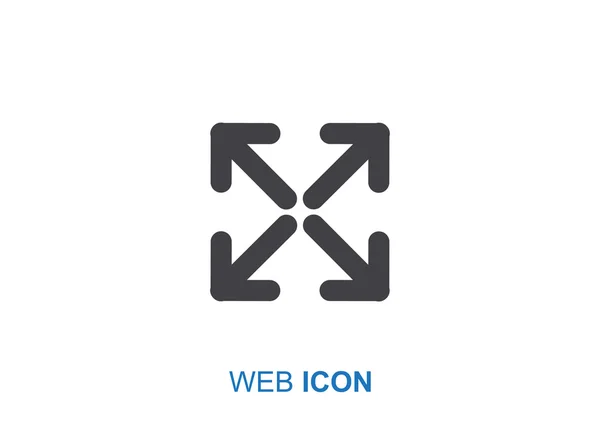 Enkla pilar ikonen — Stock vektor