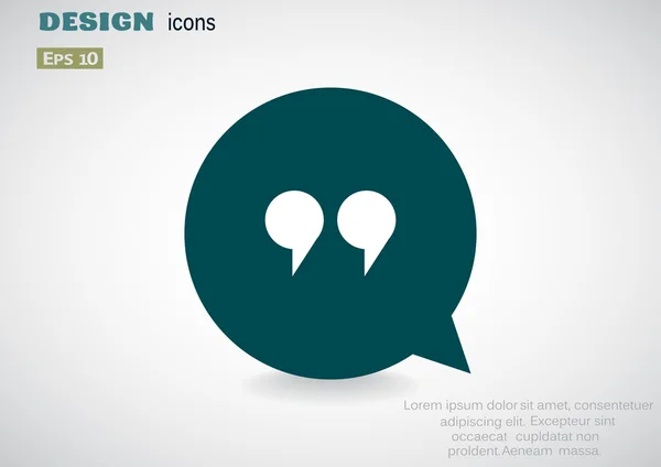 Boîte de dialogue icône web — Image vectorielle