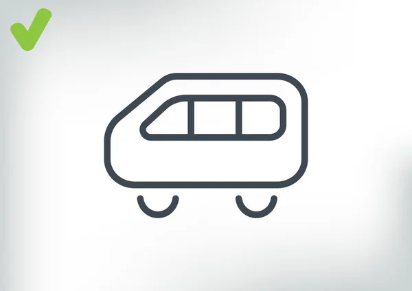 Bus web pictogram — Stockvector
