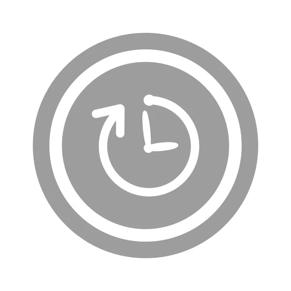 Horloge web pictogram — Stockvector