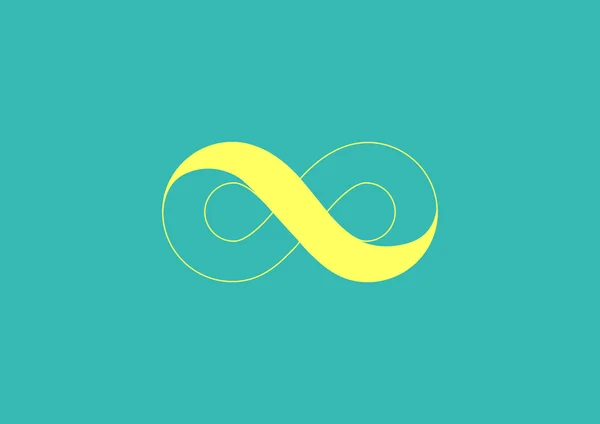 Infinity symboolpictogram web — Stockvector