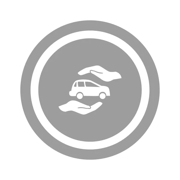 Ikona web ubezpieczenia samochodu — Wektor stockowy
