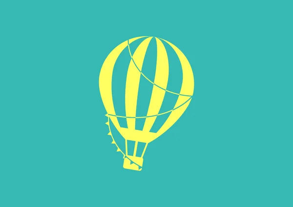 Balloon journey web icon — Stock Vector