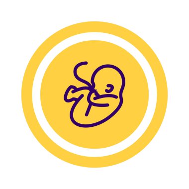 Embryon Bebek göbek simgesiyle