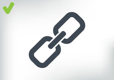 Zincir işareti iletişim web simgesi