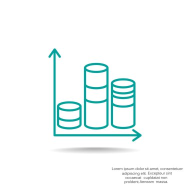 iş büyüyen grafik sunum simgesini