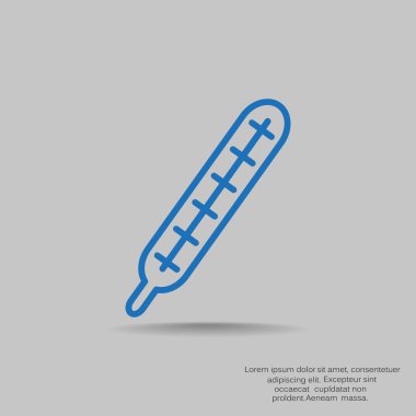 tıbbi termometre simgesi