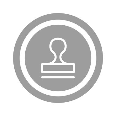 Mühür stamper kavramı simgesi 