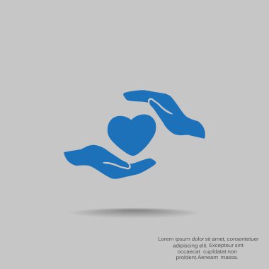 Eller basit simgesi kalp