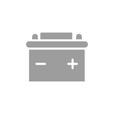 Basit araba pil web simgesi 