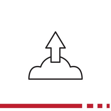 Bulut dosya indirme web simgesi