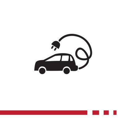 Elektrik araç web simgesi