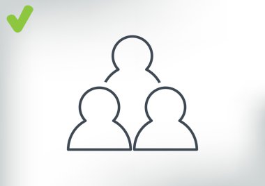Grup insanların web simgesi