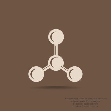 Moleküler bileşik web simgesi 