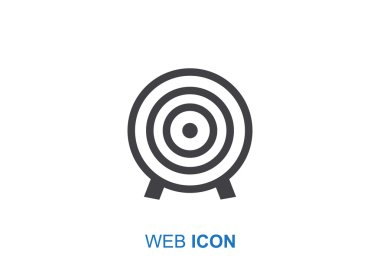 Yuvarlak hedef web simgesi