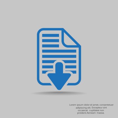 Download dosya web simge 