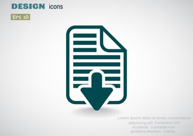 Download dosya web simge 