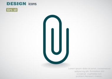 Basit klips web simgesi 