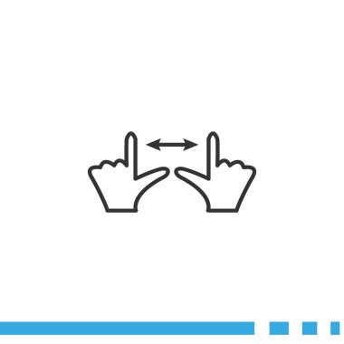 Dokunmatik ekran web simgesi 