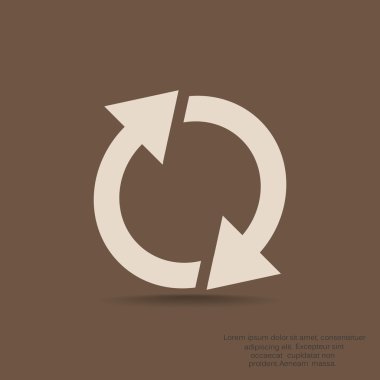 Döndürme oklarını web simgesi