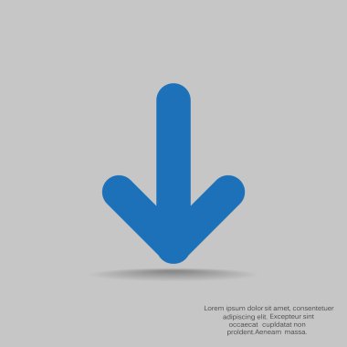 Basit ok işareti simgesi 