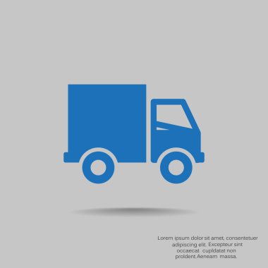 Nakliye ve teslimat web simgesi