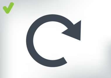 Ok web simgesi olan daire