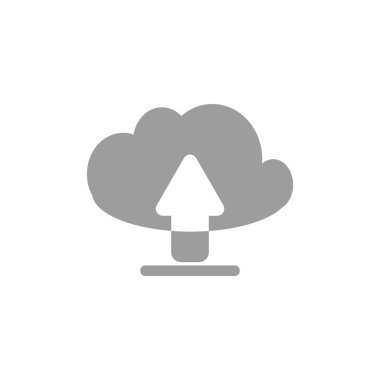 Bulut dosya indirme web simgesi