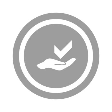 el web simgesi üzerinde onay işareti