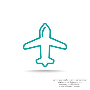 uçak web simgesi